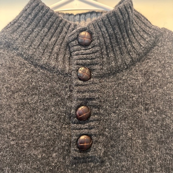 Daniele Blasi Men’s Wool Blend Gray Fair Isle Sweater Sz Medium Made in Italy - Picture 6 of 7